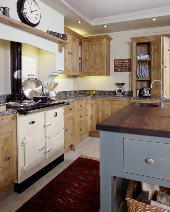 Pippy oak kitchen Churchwood Design Wiejska kuchnia