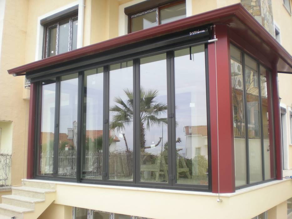 KATLANIR KAPI, BAPEN PVC.ltd.şti. BAPEN PVC.ltd.şti. Klasik Balkon, Veranda & Teras