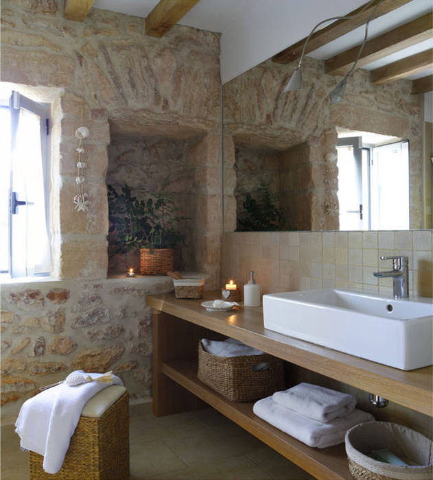 Casa Porto Saler. Formentera. 2000, Deu i Deu Deu i Deu Rustic style bathrooms