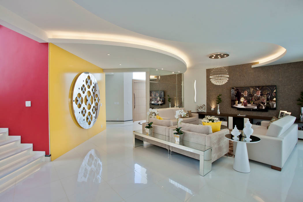 Salas de estar modernas por Designer de Interiores e Paisagista Iara Kílaris Moderno