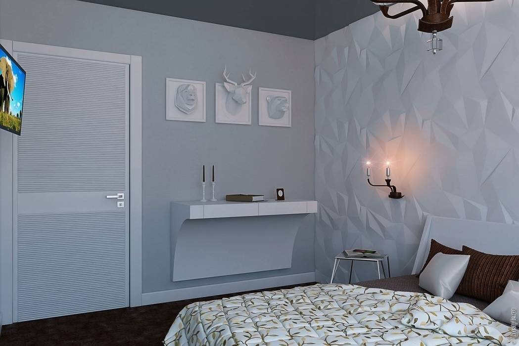 Четыре образа спальни, Дизайн-бюро «Линия стиля» Дизайн-бюро «Линия стиля» Modern Bedroom