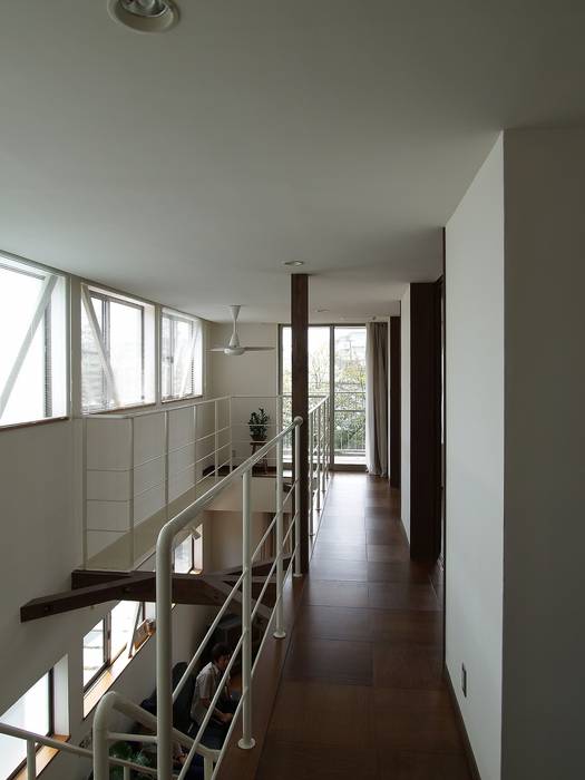 緑ヶ丘の家, ａｉ建築アトリエ ａｉ建築アトリエ 北欧スタイルの 玄関&廊下&階段