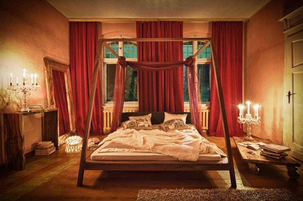 Aranżacje, Lupus73 Lupus73 Eclectic style bedroom Beds & headboards