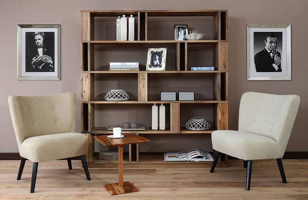 Aranżacje, Lupus73 Lupus73 Modern living room Shelves