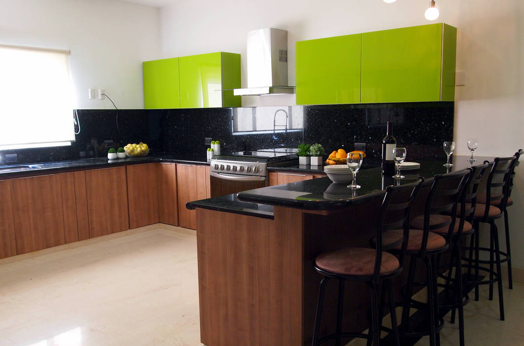 Maravillosas Cocinas , Amarillo Interiorismo Amarillo Interiorismo مطبخ رفوف وأدراج