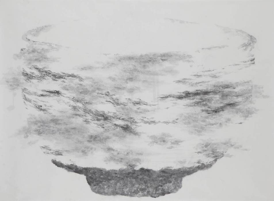 물속 깊이, 193.9x130.3cm, 2011, 화선지에 수묵: 흔적찾기 프로젝트의 현대 ,모던
