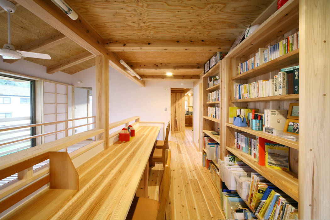 ワークスペース 芦田成人建築設計事務所 オリジナルデザインの 書斎