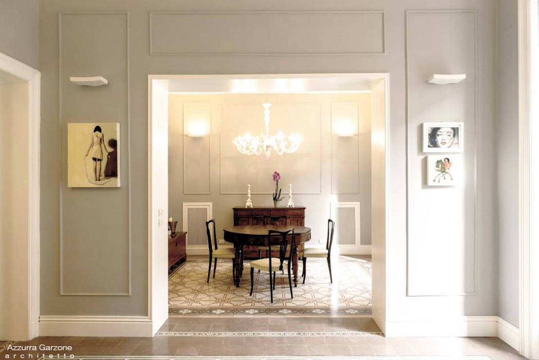 Casa privata BARI. QUARTIERE MURAT, Palazzo primi anni '20., Azzurra Garzone architetto Azzurra Garzone architetto Classic style dining room