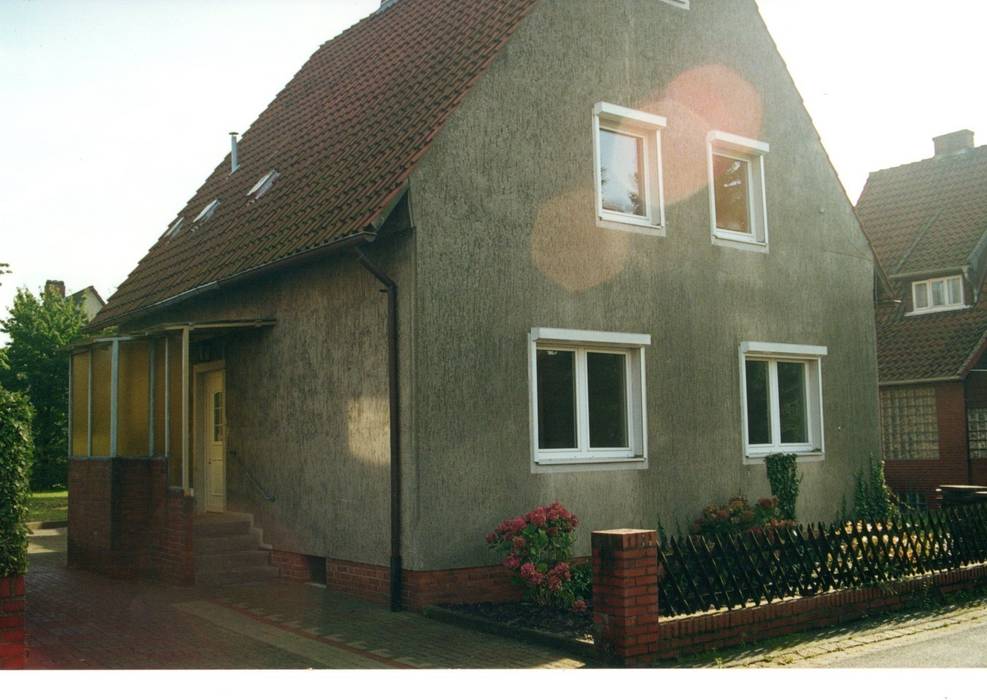 Nord/Westfassade vorher Architekturbüro Heike Krampitz