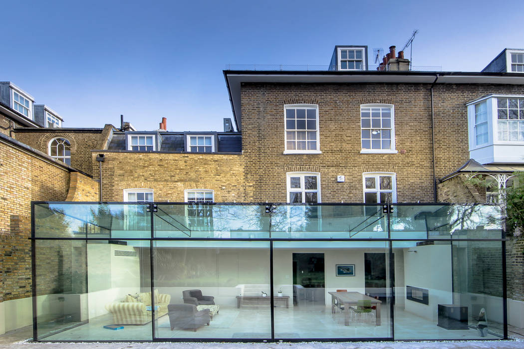 Barnes, London: Culmax Glass Box Extension Maxlight Minimalist conservatory