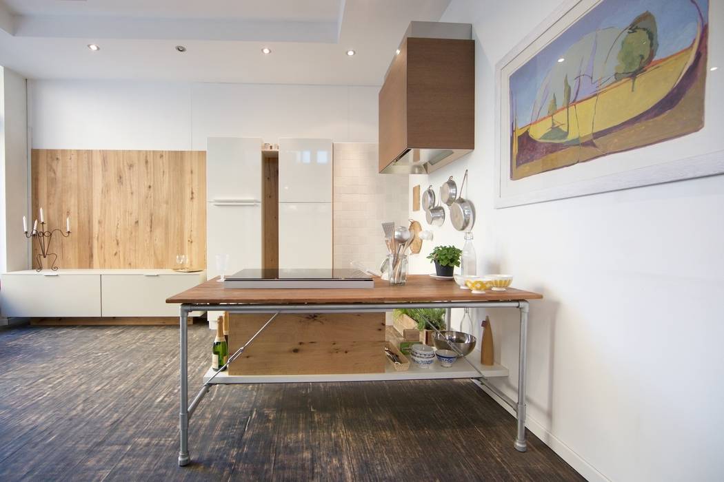 Temporary Ready-Made kitchen, Modularis Progettazione e Arredo Modularis Progettazione e Arredo Кухня в стиле минимализм