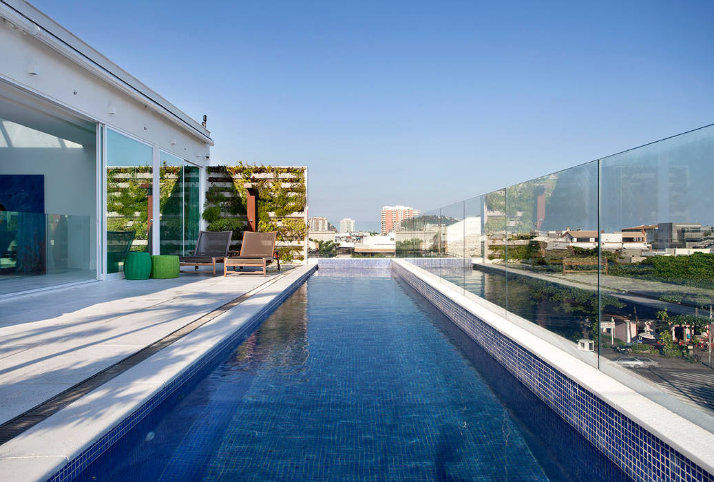 Cobertura Vista Barra Da Tijuca Rio De Janeiro Paula Neder Arquitetos Associados Studio Pn Piscinas Tropicais Homify
