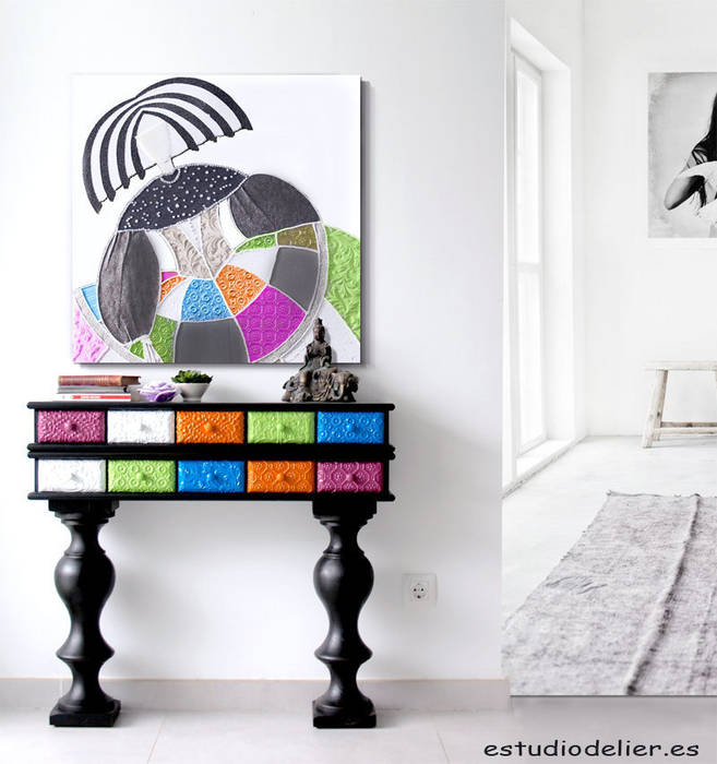 Vestíbulos, pasillos y escaleras de estilo por estudio delier | homify