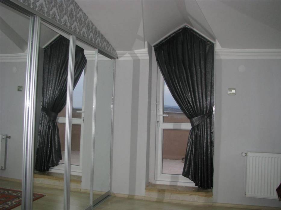 Çatı Katı Perde Çözümleri, Elit Perde Elit Perde Industrial style windows & doors Curtains & drapes