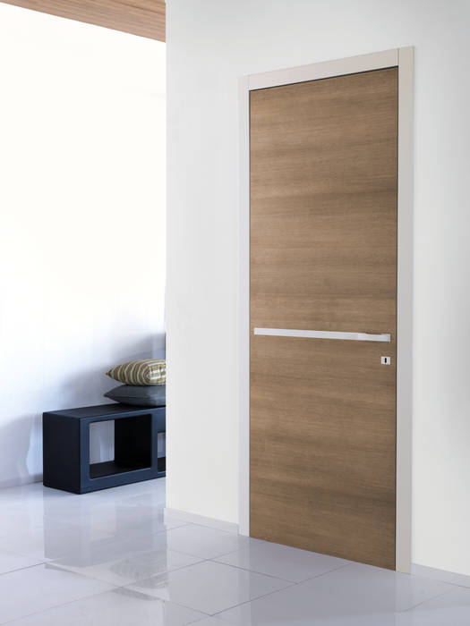 Modello Artemide - finitura laminato millerighe brown PIETRELLI PORTE Porte Porte