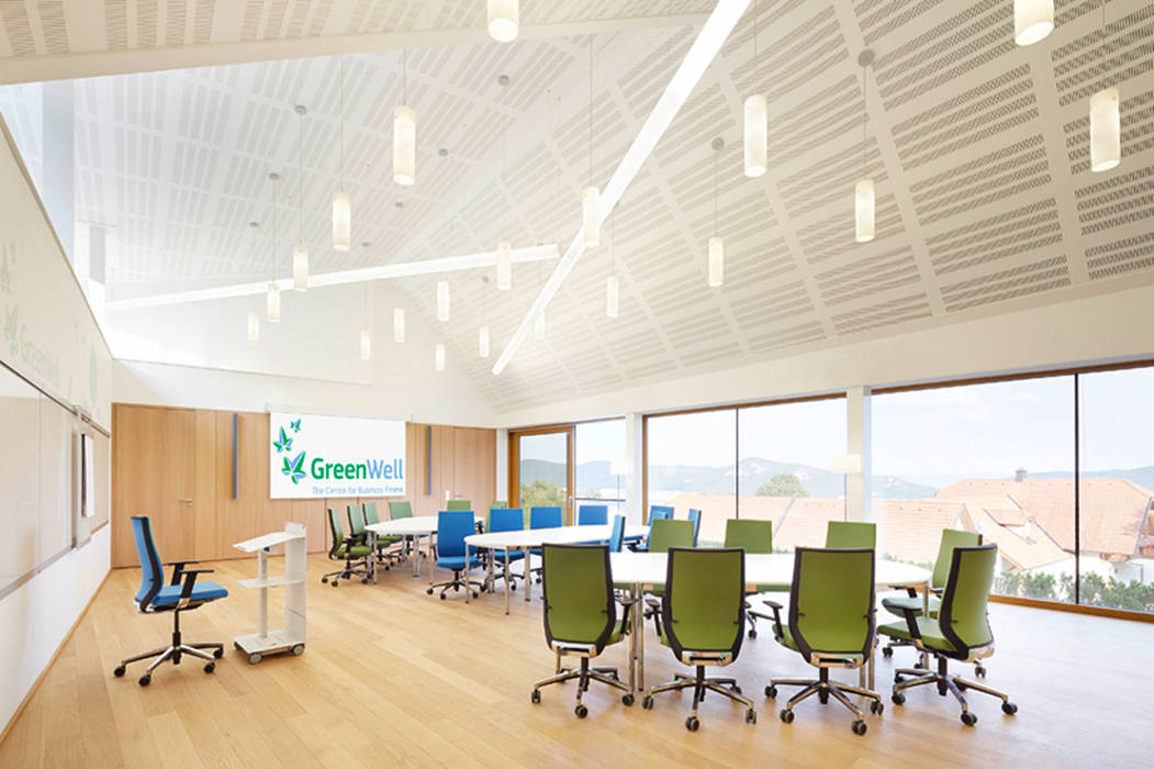 GreenWell – The Centre for Business Fitness, Architekt Christian Prasser, cp architektur Architekt Christian Prasser, cp architektur Bedrijfsruimten Congrescentra