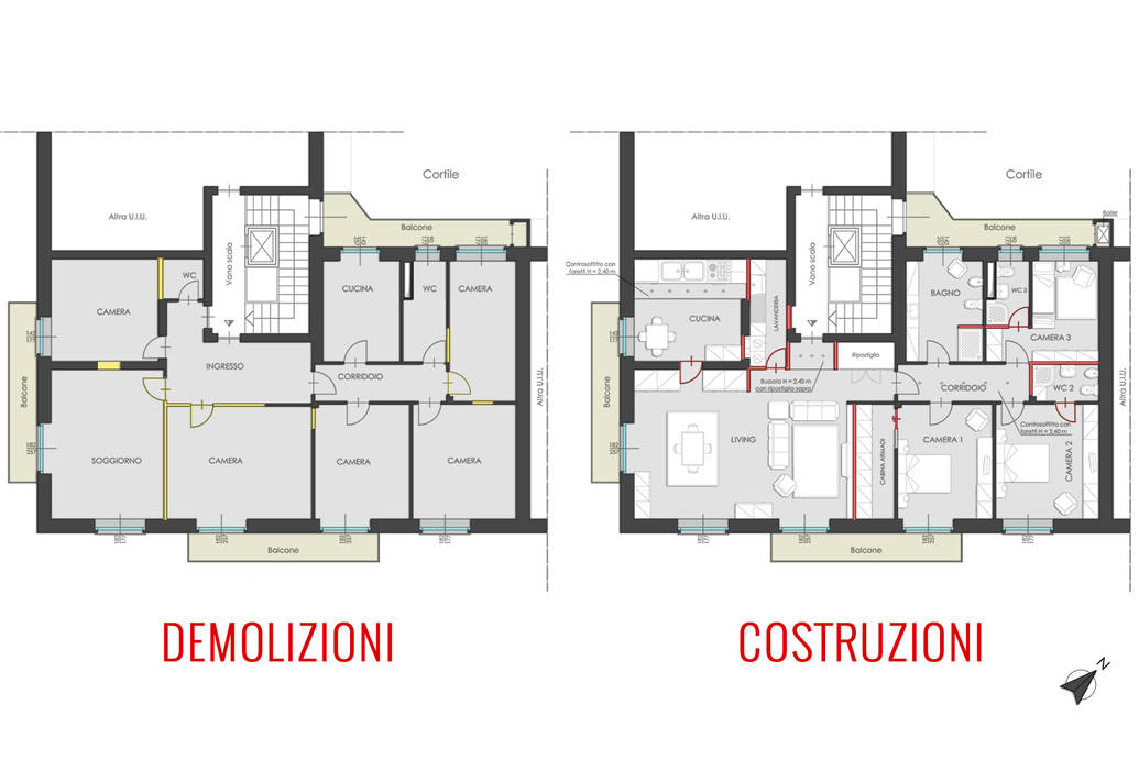 Filippo Fassio Architetto: modern tarz , Modern