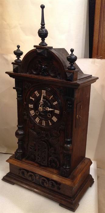Black Forest Trumpeter Clock., London Antique Clock Centre London Antique Clock Centre Other spaces Other artistic objects