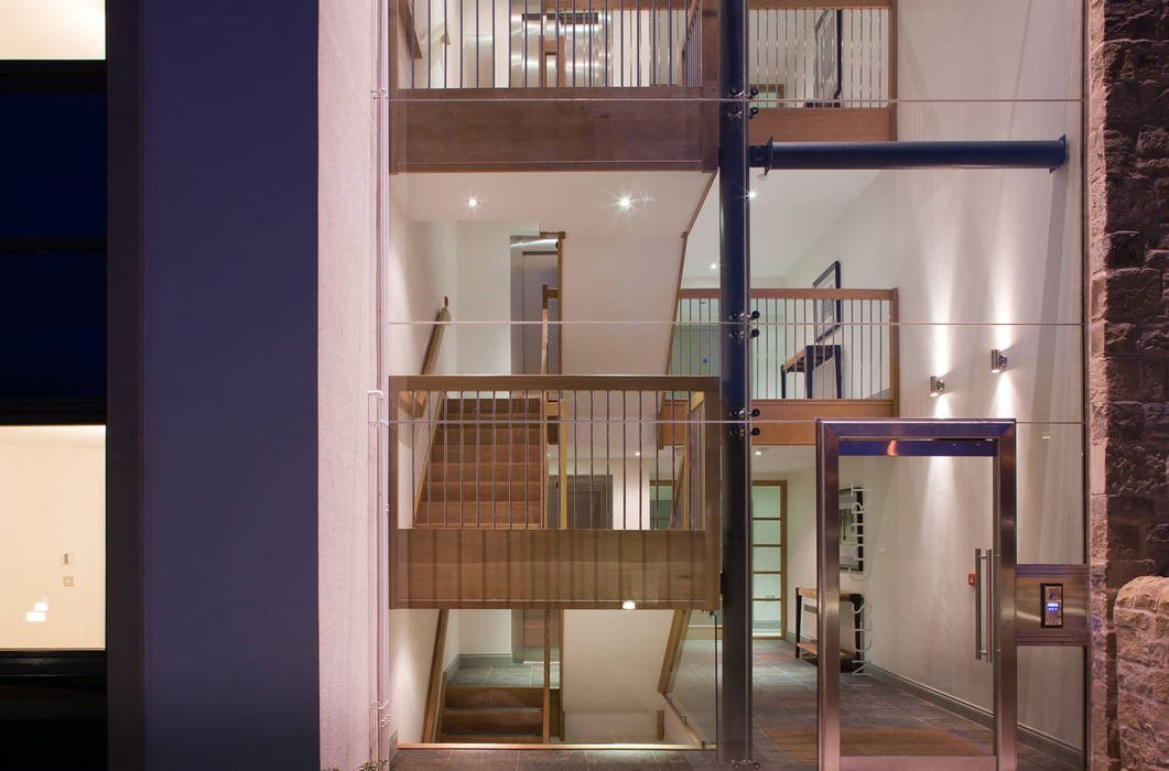 The fascination modern designed of the Princess Street, Corbridge., MWE Architects MWE Architects Koridor & Tangga Modern