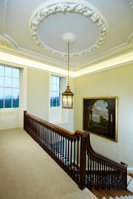 Georgian Country House, Etons of Bath Etons of Bath Classic style corridor, hallway and stairs