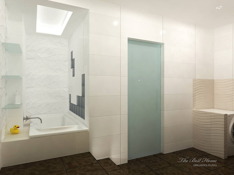 Проект в Москве на Беговой, Best Home Best Home Minimalist style bathroom