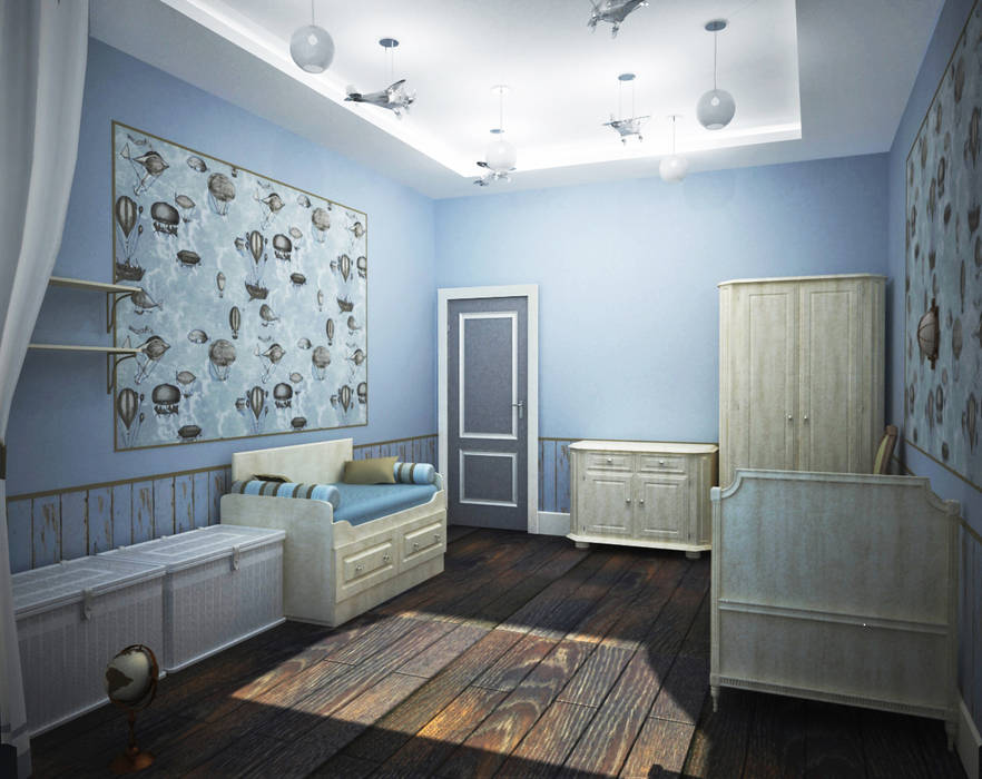Четырехкомнатная квартира в Москве в Казарменном переулке, Best Home Best Home Classic style nursery/kids room