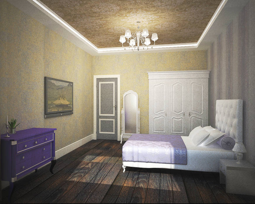 Четырехкомнатная квартира в Москве в Казарменном переулке, Best Home Best Home Classic style bedroom