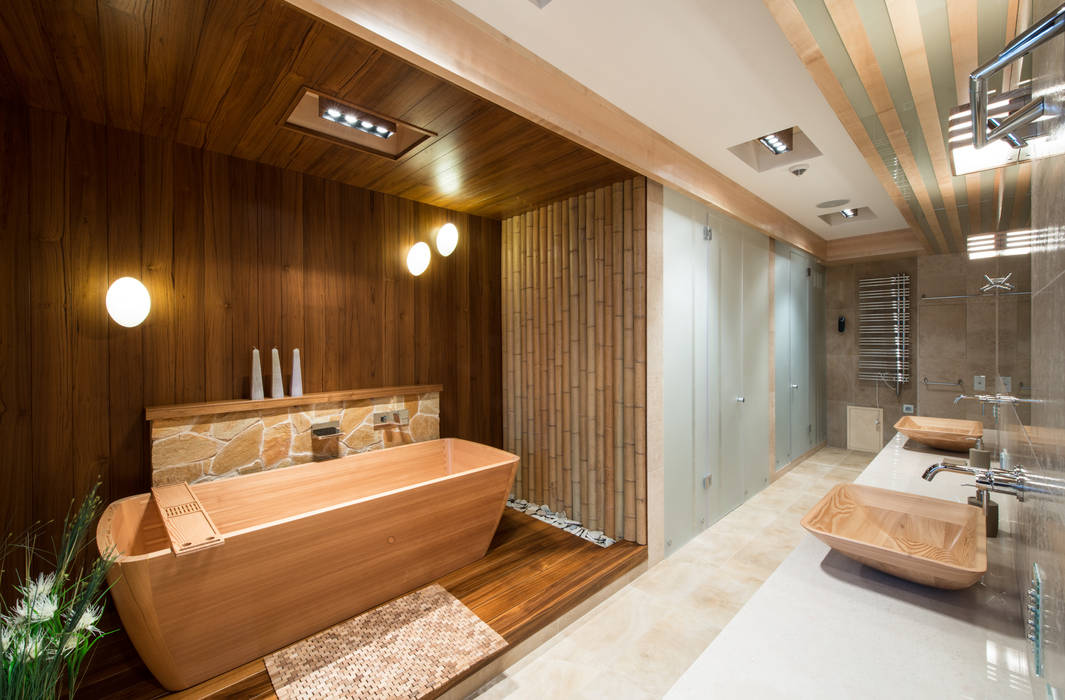 Тёплый песок и ветер странствий Premier Dekor Ванная комната в стиле минимализм