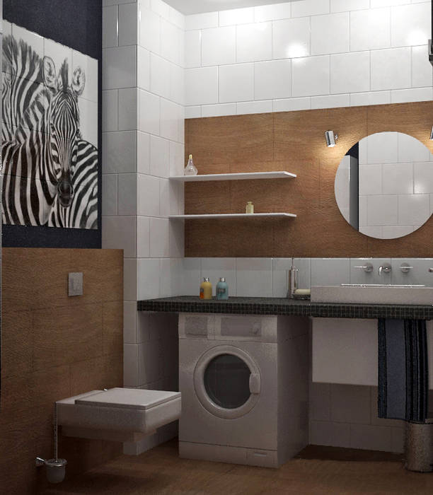 Кварира в Санкт-Петербурге на Ленинградской улице, Best Home Best Home Industrial style bathroom