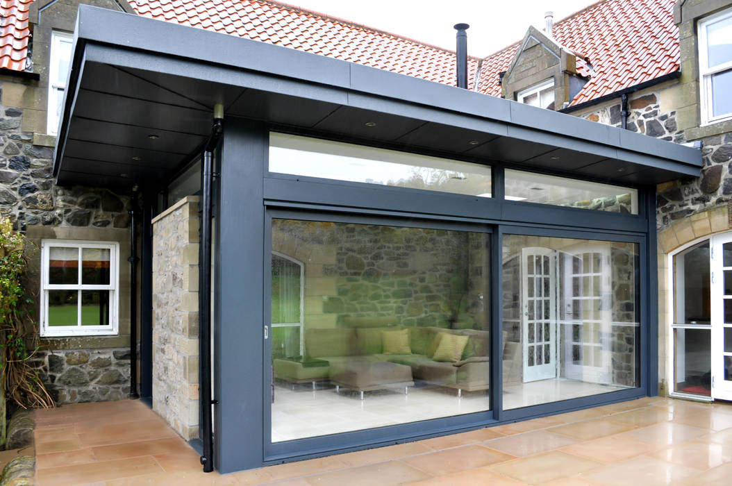 Linlithgow Extension 07 George Buchanan Architects Minimalist living room