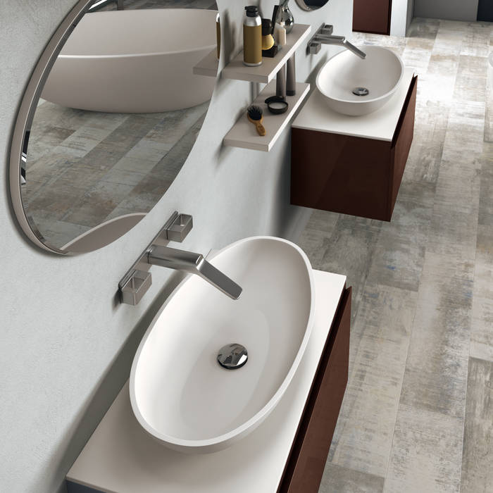 Lavabos y encimeras, BATH BATH Bagno minimalista Specchi