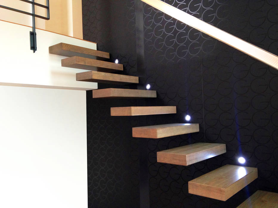 Escalier design suspendu en bois homify Escalier Escaliers