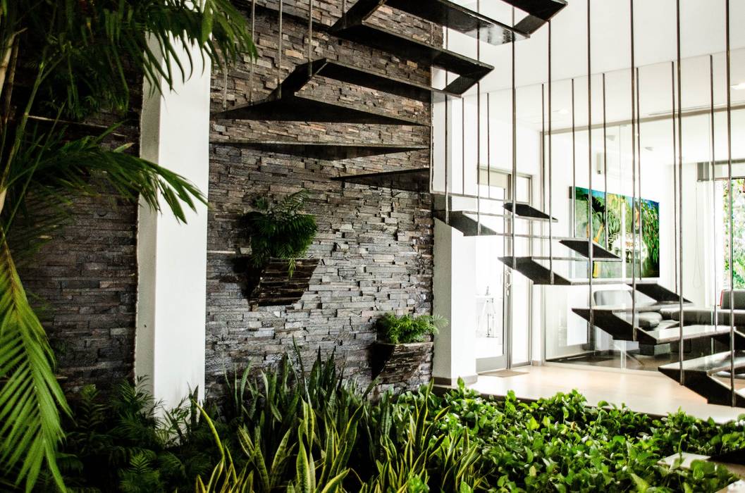 ARKOT arquitectura + construcción 모던스타일 복도, 현관 & 계단