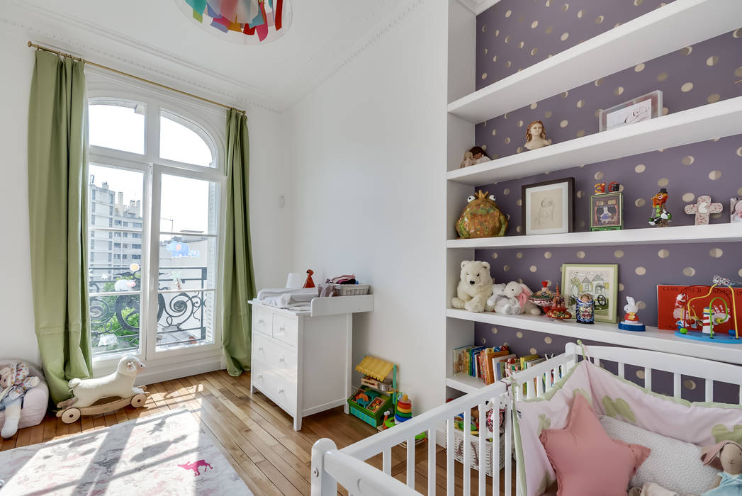 Un appartement haussmanien revisité - Paris 16e, ATELIER FB ATELIER FB Modern Kid's Room