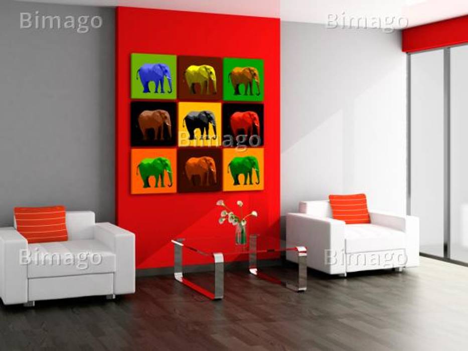 Elefante BIMAGO Salas de estilo moderno Accesorios y decoración