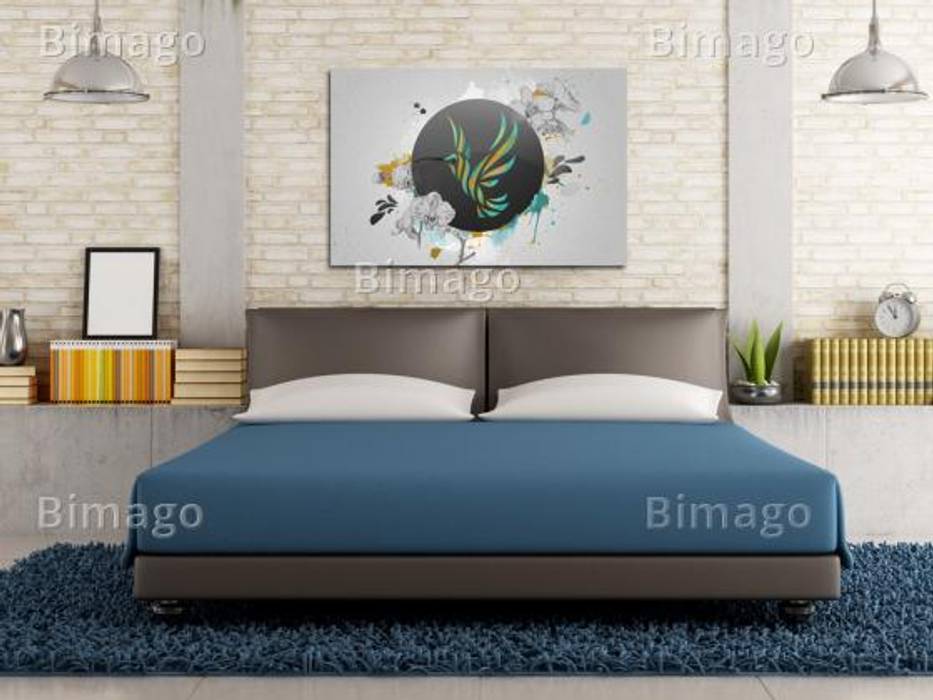 Arte del minimalismo BIMAGO Dormitorios modernos: Ideas, imágenes y decoración Decoración y accesorios