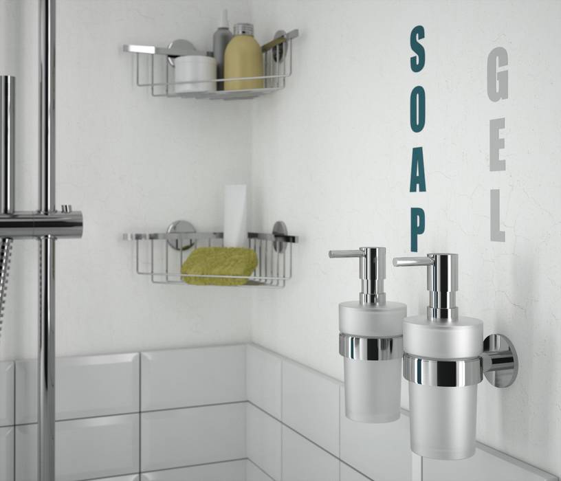 Mobiliario Fondo Baño, Salgar Salgar Modern style bathrooms Shelves