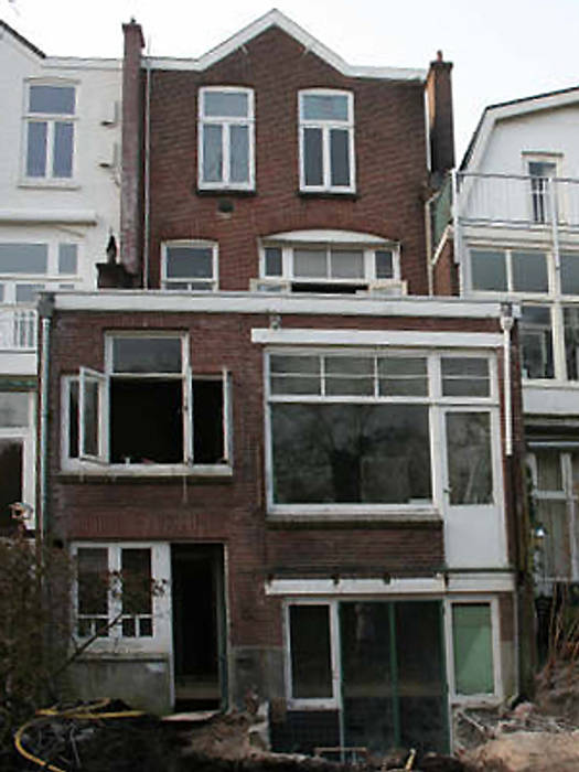 situatie voor verbouwing Boks architectuur Moderne huizen