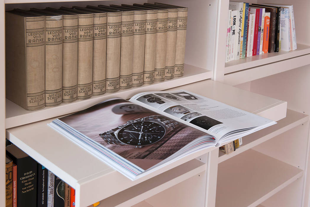 Er-LESEN. Haus Bibliothek, DESIGNWERK Christl DESIGNWERK Christl غرفة المعيشة