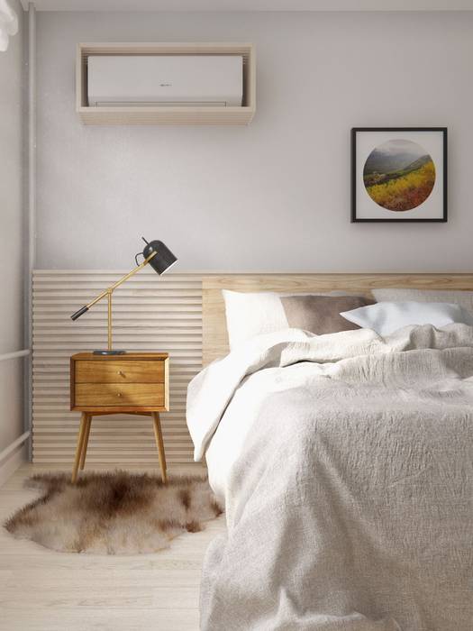 ИНТЕРЬЕР VA, INT2architecture INT2architecture Scandinavian style bedroom