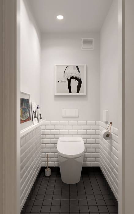 ИНТЕРЬЕР VA, INT2architecture INT2architecture Scandinavian style bathroom