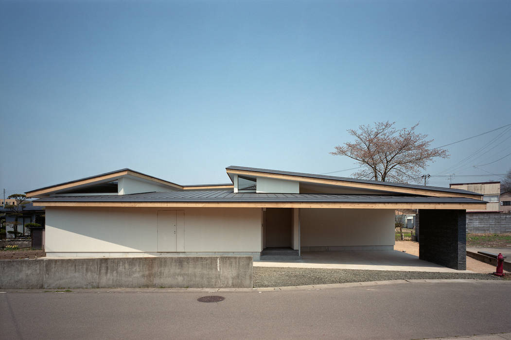 河辺の平屋住宅, トリノス建築計画 トリノス建築計画 モダンな 家