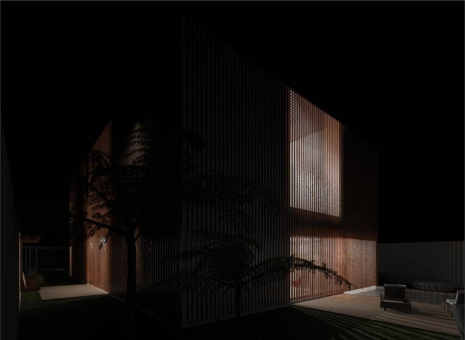 Casa Pátio, em Luanda, Angola Jardins minimalistas por Alberto Vinagre, arquitectos, Lda Minimalista