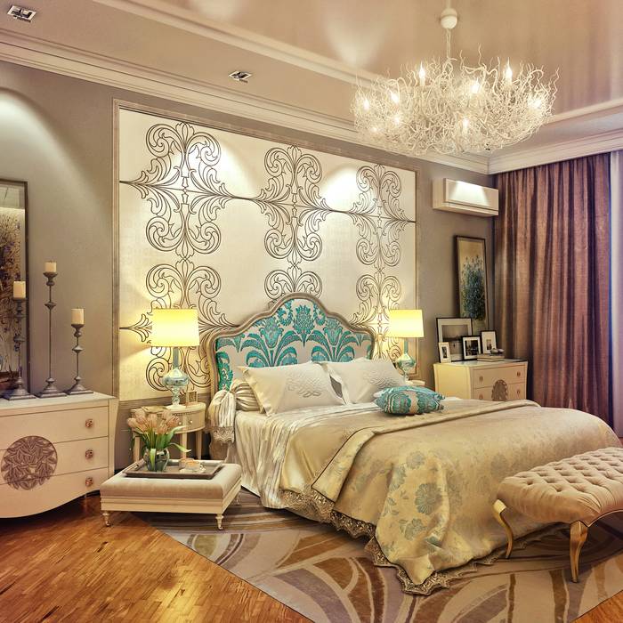 Спальня для романтиков, Sweet Home Design Sweet Home Design Eclectic style bedroom