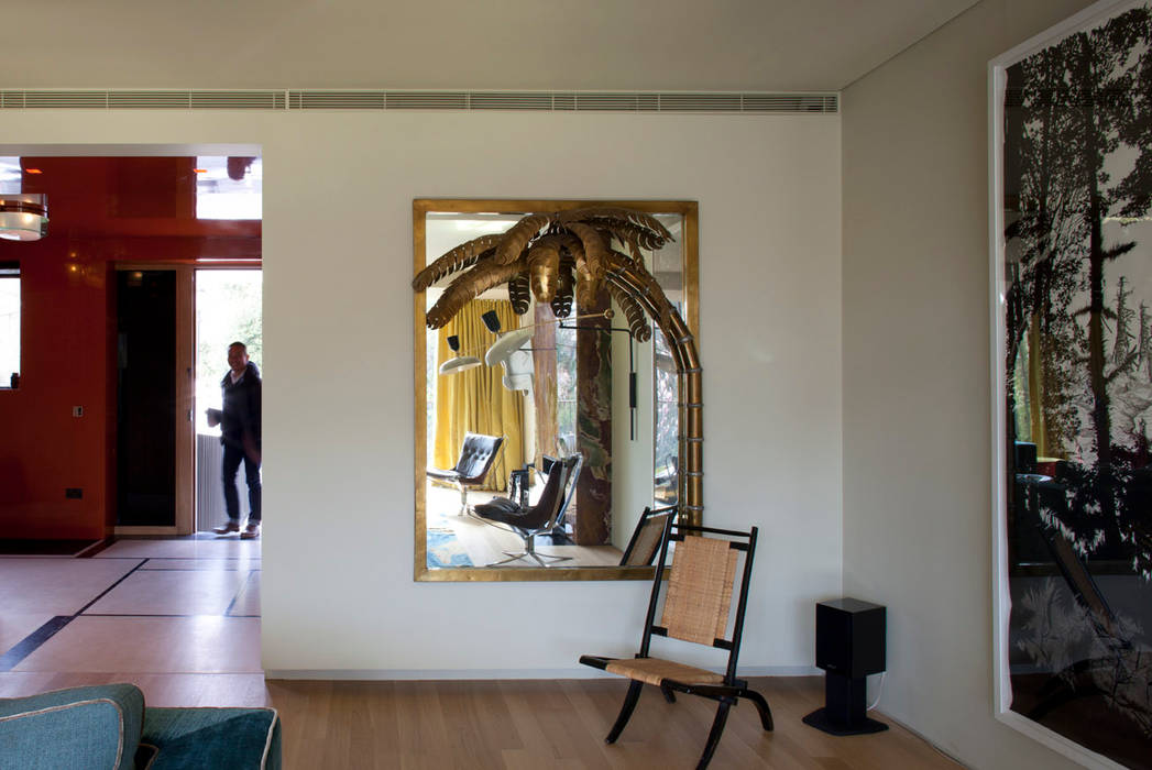 West London house, Viewport Studio Viewport Studio Eclectic style corridor, hallway & stairs