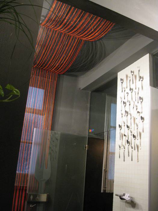 Bathroom "Somos lo que comemos", Simona Garufi Simona Garufi Baños de estilo industrial Textiles y accesorios