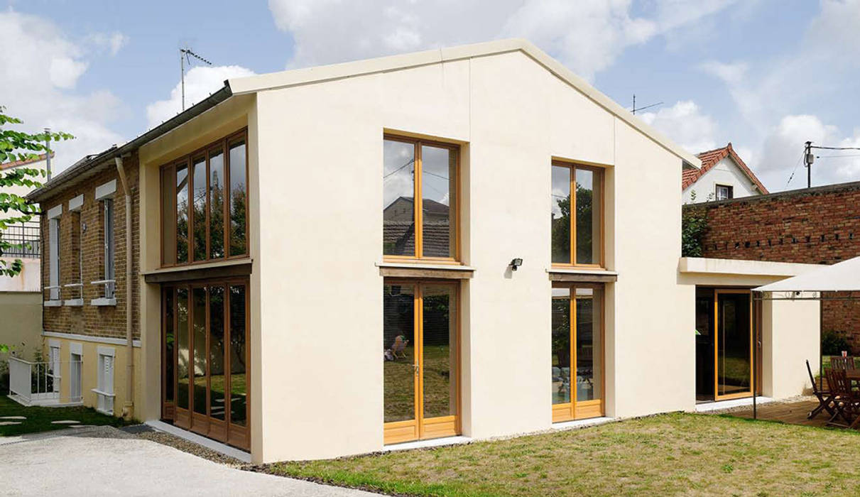 Réfection complète d’une maison à Colombes + extension, 170m² , ATELIER FB ATELIER FB منازل