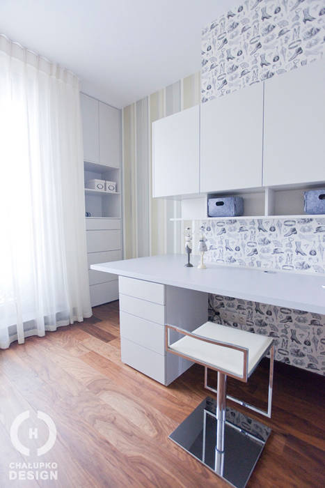 Penthouse Wilanów , Chałupko Design Chałupko Design Nowoczesne domowe biuro i gabinet