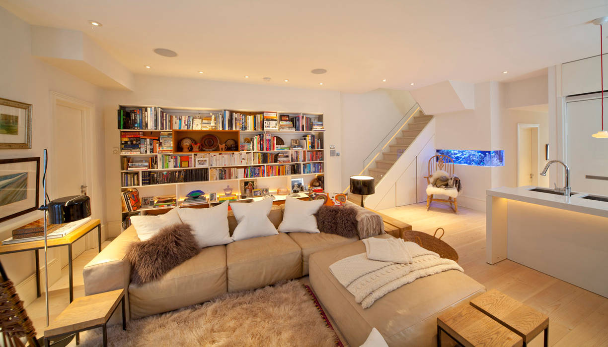 Basement Family Room Gullaksen Architects Modern Living Room