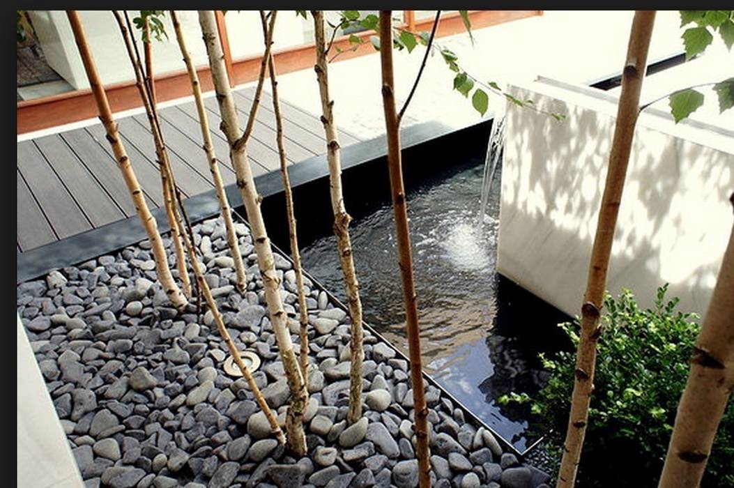 PATIO PRIVADO Liquidambar.es Jardines de estilo minimalista Agua,Planta,Madera,Hierba,Piso,Paisaje,Pretil,Escalera,Guijarro,Rock